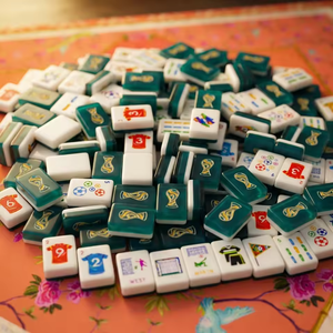 Wholesale Custom Luxury Acrylic American Mahjong Tiles <strong>Set</strong> with Glitter Finish for Family Game Nigh - Product Image 2