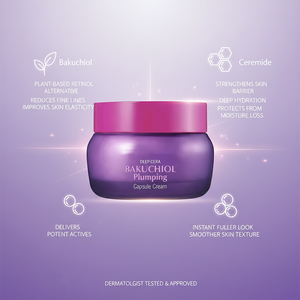 ครีมบำรุงผิวหน้าบาคูชิออล พลัมปิ้ง แคปซูล ผสมไนอะซินาไมด์ และสารประกอบเซราไมด์คอลลาเจน 5 ชนิด สำหรับมอยเจอร์ไรเซอร์เรตินอล - Product Image 2