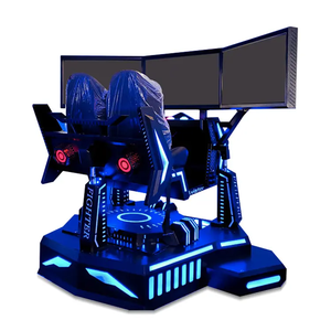 Simulateur de réalité virtuelle 2 places 9D avec écran trois axes pour jeu de course automobile - Product Image 1