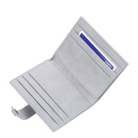 Baellerry Dompet/Dompet Kartu Kredit Tempat Uang, Dompet/Penutup Jepret Kulit Lipat Dua