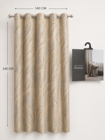 Cortinas Opacas Estampadas en Plata al por Mayor con Estampado Frontal, Colores Mixtos Costeros, Listas para Usar, Directo de Fábrica, Bajo Precio