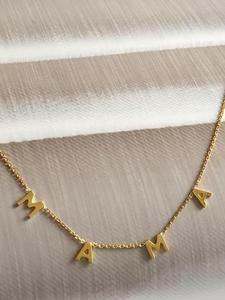 Collar con iniciales minimalistas para mujer, collar con letras, regalo para el día de la madre - Product Image 6