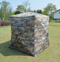 Tente de chasse transparente à sens unique, camouflage, pour 1 à 2 personnes, abri de chasse à perspective