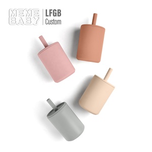Gobelet en silicone de haute qualité pour bébé, gobelet d'apprentissage pour bébé, logo personnalisé, passe au lave-vaisselle, gobelet en silicone pour bébé - Product Image 6