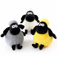 Jouets en peluche mini mouton à bas prix, vente en gros, mignons et kawaii, 8 pouces, animaux en peluche pour machine à griffes, pour filles