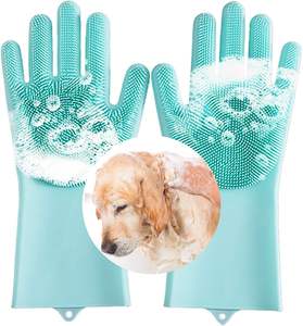 Épilateur pour animaux de compagnie brosse de nettoyage pour animaux de compagnie en caoutchouc cinq doigts démêlage gants de toilettage pour animaux de compagnie pour chien animaux de bain - Product Image 2