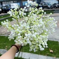 Pivoines et lilas artificiels faits main en plastique, fleurs en vrac pour arrangement de table intérieur, décoration de mariage