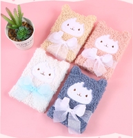 Offre Spéciale populaire B6 école dessin animé en peluche cahier enfants mignon en peluche journal Kawaii couverture en peluche cadeau cahier
