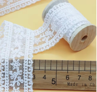 3cm Mesh Milk Silk Embroidery Lace Factory Breathable Lolita Hand-made Embroidery Lace Accessories Nonwoven Technics