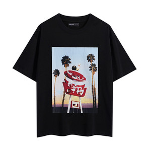 2026 Summer Oversized Graphic T-Shirt Unisex Streetwear Cotton Cartoon Print Loose <b>Hip</b> Hop Casual Tee Top - Product Image 5