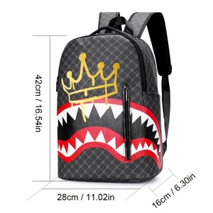 Shark-Themed <b>Backpack</b> 20L Water Resistant Outdoor Sports Men's Casual Travel Bag - Product Image 5