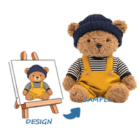 Peluche personnalisée avec design brodé, matière en peluche longue super douce, doublure en maille