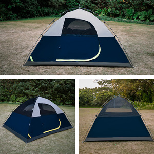 Tente de camping GeerTop pour 5-6 personnes, double couche, Oxford imperméable, tente d'extérieur trois saisons avec poteaux et sac de transport - Product Image 3