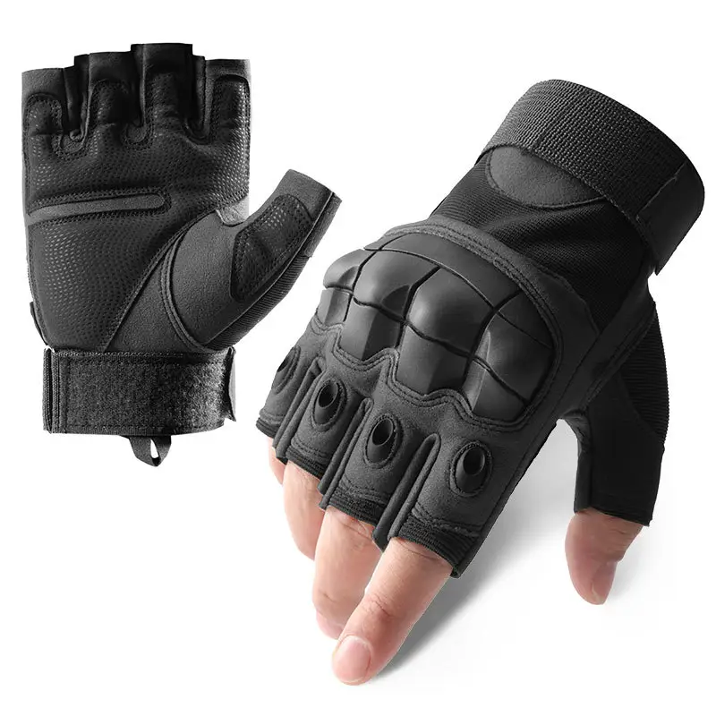 Gants tactiques sans doigts pour hommes Gants de moto pour le tir tactique, la chasse