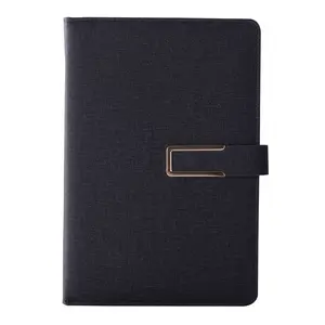 Grosir buku linen permukaan sederhana logo kustom soft cover siswa sederhana diary A5 kain notebook