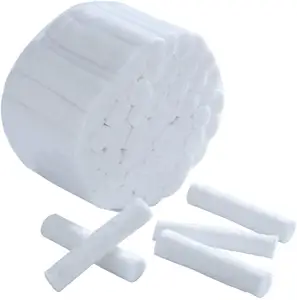Rouleau dentaire coton à usage médical 100% pur coton médical jetable tresse rouleaux de coton dentaire