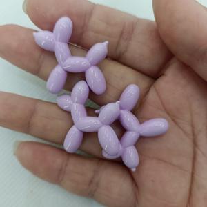 Perles acryliques en forme de chien 3D de 29 mm, plaquées or 14 carats, pierre principale en diamant pour bijoux DIY - collier, porte-clés, accessoires - Product Image 5