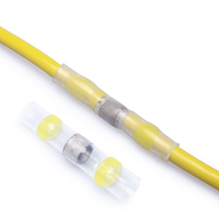 Deem Brass Connecteurs de raccordement thermorétractables étanches pour fils, manchons de soudure étamés avec colle 600V
