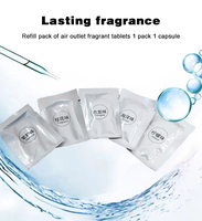 Film de parfum pour sortie d'air Supplément de parfum pour voiture Liquide PE Ventilateur de climatisation pour voiture Film de parfum Clip de parfum