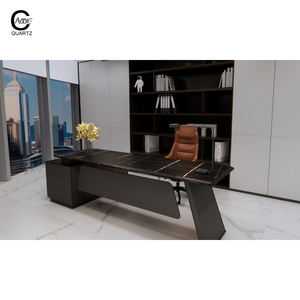 Yunfu nhà máy Bán buôn giá nhân tạo làm bằng đá cẩm thạch cái nhìn calacatta Đen Quartz đá slab cho nhà bếp đảo - Product Image 5