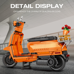 Reobrix 11036 <span class=keywords><strong>lambretta</strong></span> V โมเดลรถมอเตอร์ไซค์200ของเล่นก่อสร้างสำหรับเด็กผู้ชาย - Product Image 4