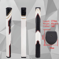Poignée de putter de golf ergonomique en forme de pistolet, longueur 270 mm, 85 g, calibre 58R, poignée de remplacement pour club de golf en PU antidérapante texturée GTR1