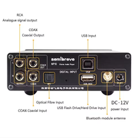 Décodeur Audio HIFI sans perte 2 pièces ES9038Q2M DAC DSD256 384KHz décodage lecteur de musique QCC3084 Bt 5.4 Module AMANERO
