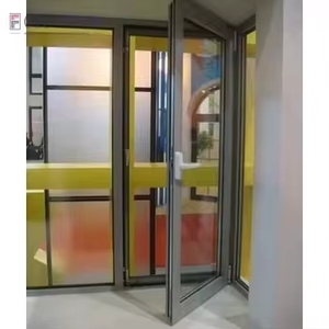 Fuson Buitenkant Franse Deuren Met Jaloezieën Aluminium Dubbele Schommel Franse Deur Buitenkant Franse Klapdeur - Product Image 1