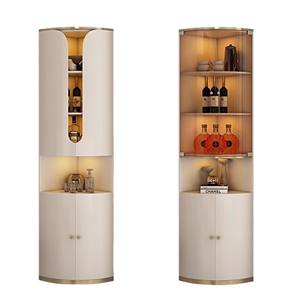 ארון יין יוקרתי לחדר אוכל במלון, ארון תצוגה גבוה עם דלת זכוכית, ריהוט לסלון, ארון בר יין - Product Image 5