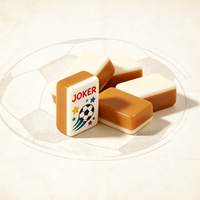 Jeu de Mahjong sur le thème du football, tuiles vert menthe à double couche, pièces de jeu en acrylique gravées au laser