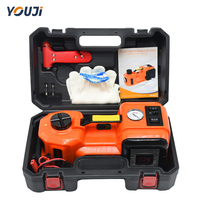 Nouveau produit : Cric électrique 5 tonnes avec pompe à air 12V, kit cric hydraulique électrique pour changement de pneu et urgences routières