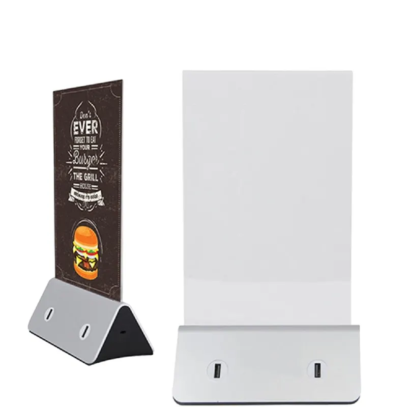 Menu Power Bank Mobile Charger 10000 / 6000 Mah Coffee Shop Powerbank Table Fast Charging Station Restaurant Power Banks