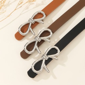 Cinturón Delgado de Cuero PU con Hebilla de Aleación para Mujer, Uso Casual y Formal, Primavera 2026 - Product Image 4