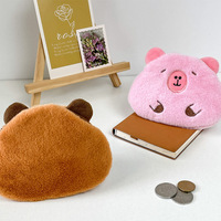 Sac à dos en peluche Capybara de dessin animé, adorable poupée Capybara, pochette de rangement, porte-monnaie, vente en gros