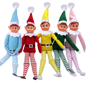 6 Farben Weihnachtself 'Schlecht Gezogene' Plüschtier Neuheit Lang Biegsamer Frecher Junge Weihnachtselfe Puppe 40*8cm - Product Image 6