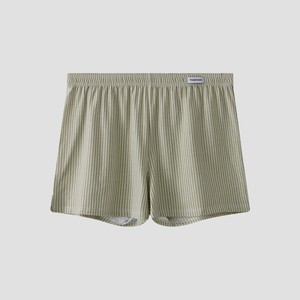 Caleçons boxers mi-taille en pur coton pour hommes, respirants, tricotés, amples, à rayures personnalisées, style sportif, pour garçons - Product Image 6