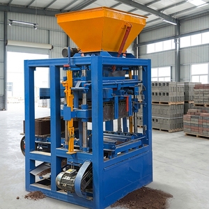 Machine à fabriquer des blocs de béton creux semi-automatique bibo QTJ4-24, très vendue, avec moules à blocs - Product Image 1