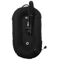 Aile de plongée technique 16 lbs, BCD, vessie en TPU 420D, coque extérieure en Cordura 1050D avec valve K et tuyau LP