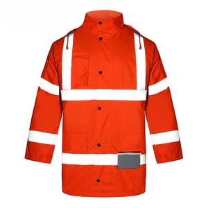 Áo khoác cotton phản quang mới không thấm nước ấm Parka huỳnh quang Thiết kế vệ sinh an toàn giao thông - Product Image 3