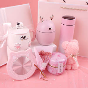 Taza <span class=keywords><strong>de</strong></span> agua inteligente y frasco <span class=keywords><strong>de</strong></span> vacío presente taza <span class=keywords><strong>de</strong></span> té <span class=keywords><strong>de</strong></span> cerámica Rosa juego <span class=keywords><strong>de</strong></span> regalo para mujeres para negocios y regalo <span class=keywords><strong>de</strong></span> cumpleaños - Product Image 5