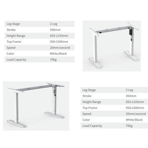 Ergonomic Electric Height Adjustable Standing Office <strong>Study</strong> <strong>Computer</strong> Table Workstation <strong>Desk</strong> Frame - Product Image 6