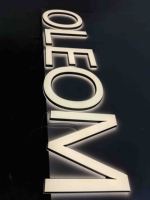 Enseigne 3D personnalisée avec boîte lumineuse publicitaire LED, mini lettres en acrylique, lettres lumineuses en métal pour devanture de magasin commercial