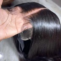 Perruque frontale HD en dentelle, cheveux humains brésiliens 13x6, lisses ou bouclés, sans colle, densité 250, vente en gros vietnamienne, perruque de cheveux vierges indiens bruts