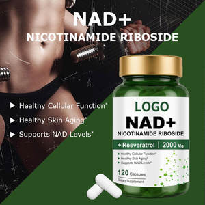 Capsules de supplément NAD 1500mg en gros, marque privée OEM, avec Resvératrol et Quercétine Phytosome pour un vieillissement sain et la longévité - Product Image 2