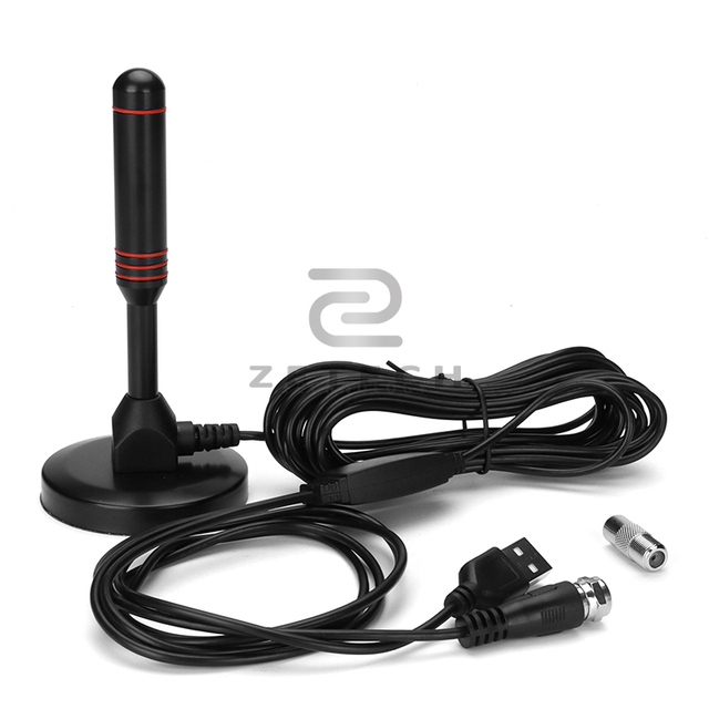 Digital TV Antenna Enhanced Signal Tuner Portable Indoor HDTV Antennaa with 5 Meter Cable