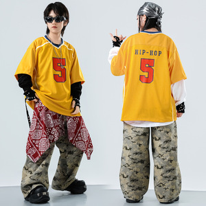 Completi Hip-Hop per Ragazzi da Street <span class=keywords><strong>Dance</strong></span>, Costumi Eleganti e Accattivanti per Esibizioni di Jazz <span class=keywords><strong>Dance</strong></span> per Ragazze - Product Image 3