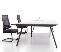 Table de conférence moderne en métal pour l'école et la salle à manger, bureau de réunion de haute qualité pour le bureau