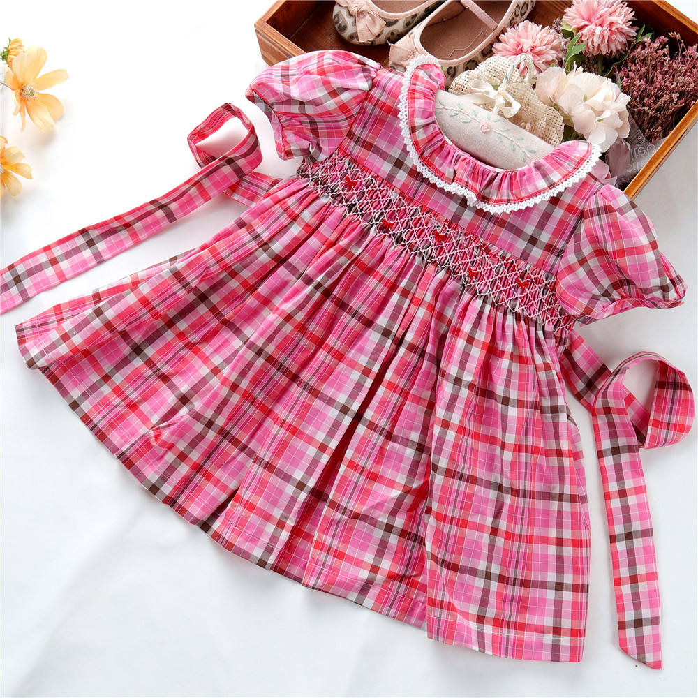 Smocked Dress Wholesale Baby Clothes For Embroidery Dress Girls
