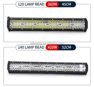 Accessoires d'éclairage automobile barre lumineuse <span class=keywords><strong>led</strong></span> 4 pouces, haute qualité, 60W 120W 180W 240W 300W 360W, vente en gros, 420 - Product Image 6