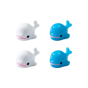 Petit dauphin blanc Weij, figurine, ornement micro-paysager en mousse, artisanat en résine Zakka - Product Image 5